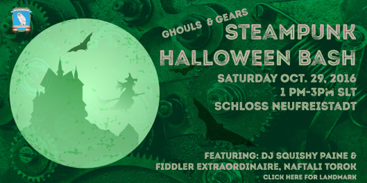 Steampunk Halloween poster